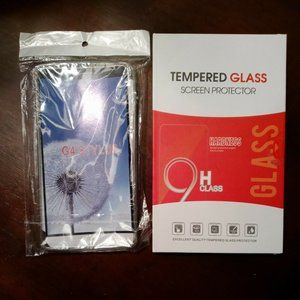 🌹2-PACK BUNDLE🌹LG Cell Phone Case Cover & Tempered Glass Accessories Set